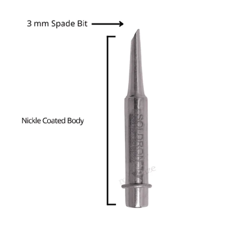 Soldron 35W Nickel Plated Spade 3mm Bit - BN35S3