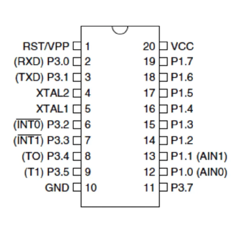 ATMEL 89C2051 IC