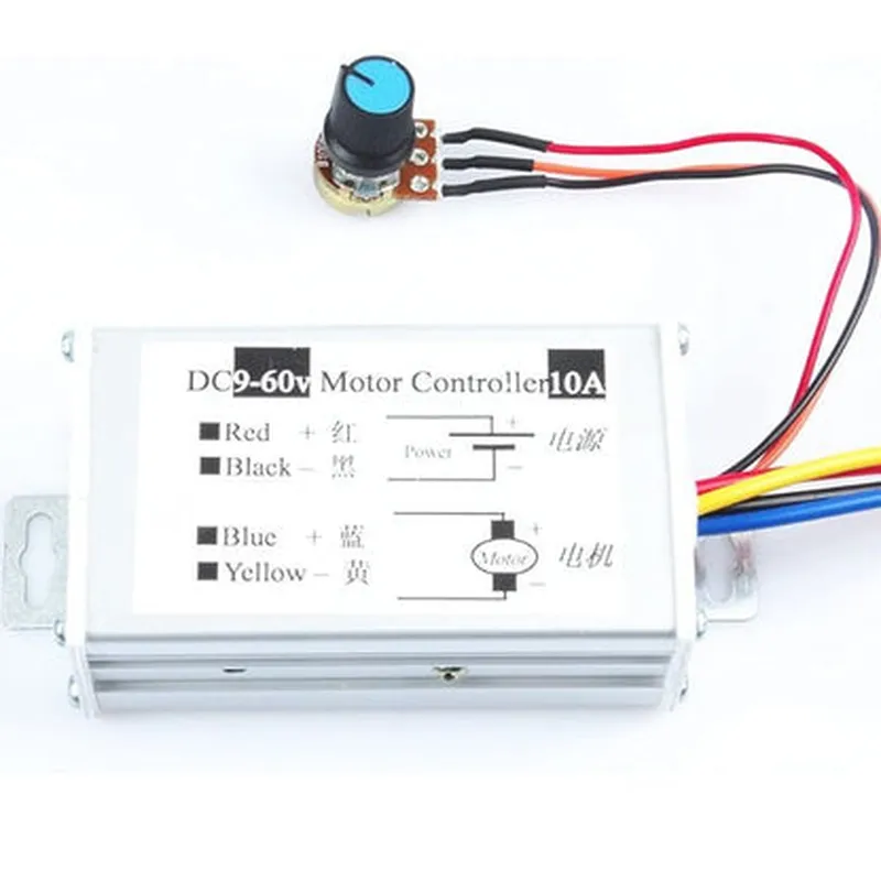 9-60V 10A DC Motor PWM Speed Controller