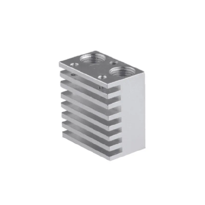 3D Printer 2 in 1 J-Head Heat Sink V6 Extruder Double Head Aluminum Block Heatsink for E3d 3D Printe