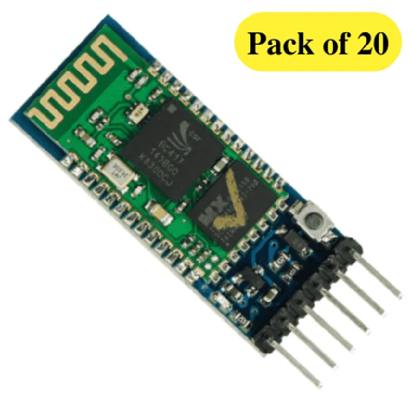 HC-05 Bluetooth Module with with TTL Output (Pack of 20)