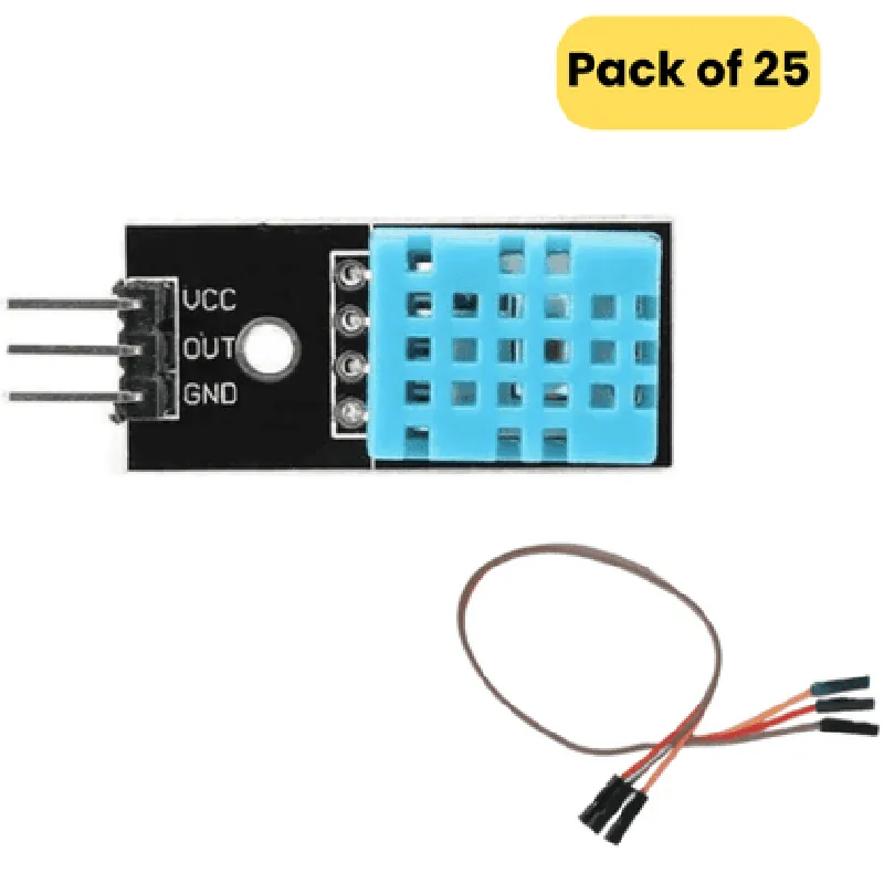 DHT11 Humidity and Temperature Sensor Module (Pack of 25)