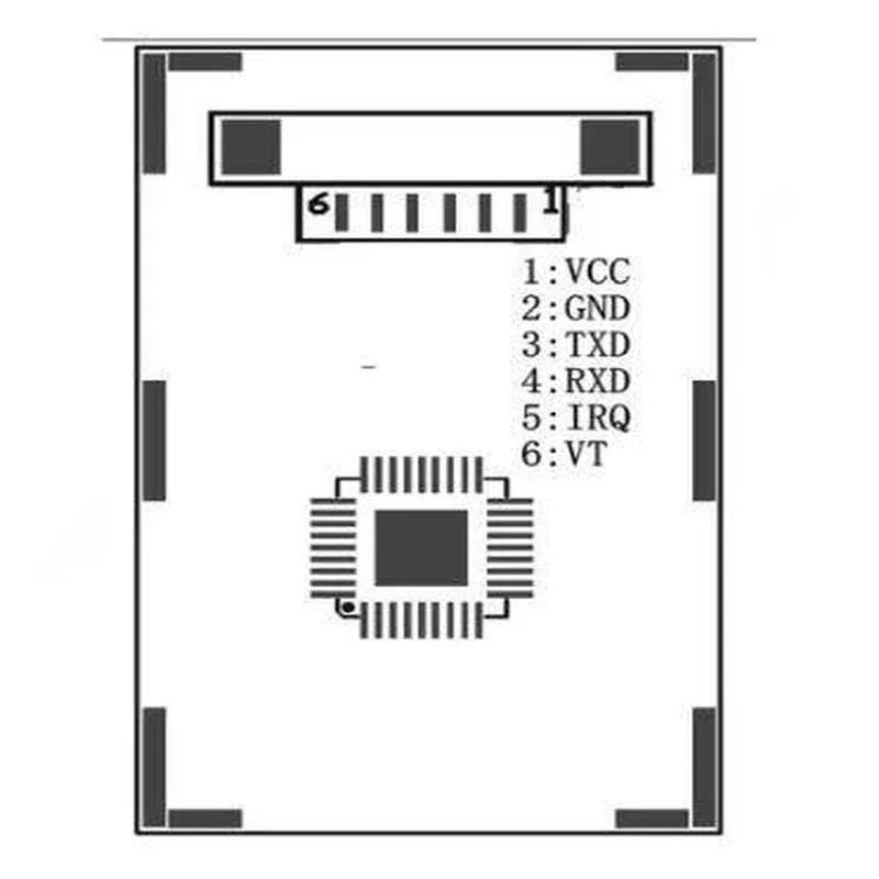 R300 Uart Interface Capacitive Fingerprint Module