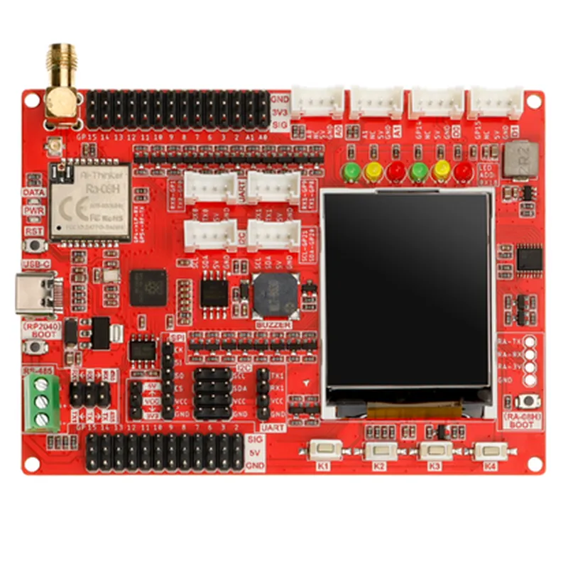 Elecrow LoRaWAN RA-08H Development Board Integrated RP2040 with 1.8  LCD for Long Range Communication (868Mhz/915Mhz