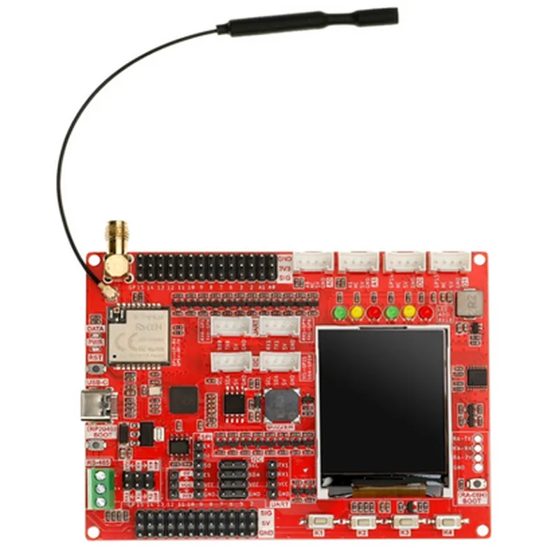 Elecrow LoRaWAN RA-08H Development Board Integrated RP2040 with 1.8  LCD for Long Range Communication (868Mhz/915Mhz