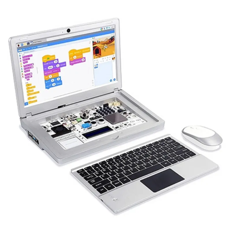 Elecrow - CrowPi2 - All-in-One Raspberry Pi STEM Laptop, FCC/CE Certified, Space Grey, English Keybo