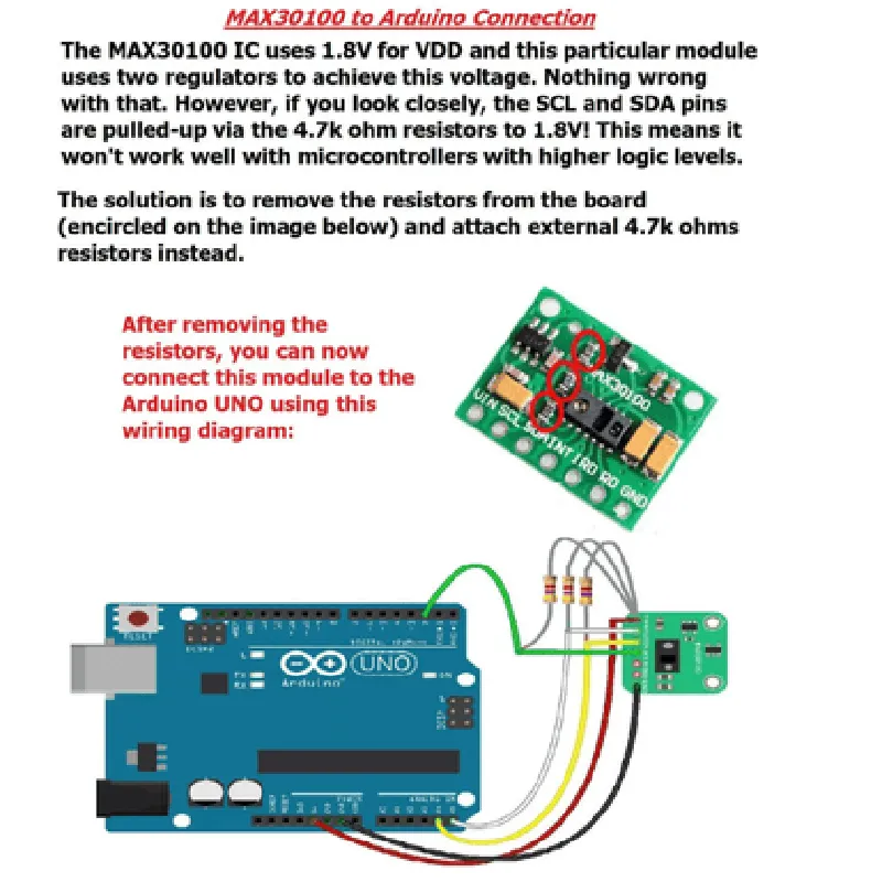 MAX30100 Pulse Oximeter Heart Rate Sensor Module (Pack of 25)