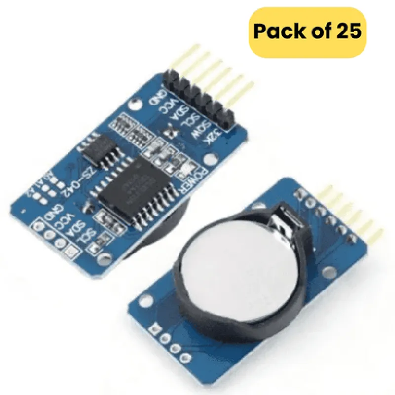 DS3231 Real Time Clock Memory Module with Battery (Pack of 25)