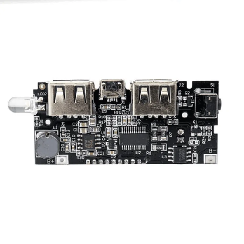 Dual USB 5V 1A 2.1A PCB Power Module with LCD