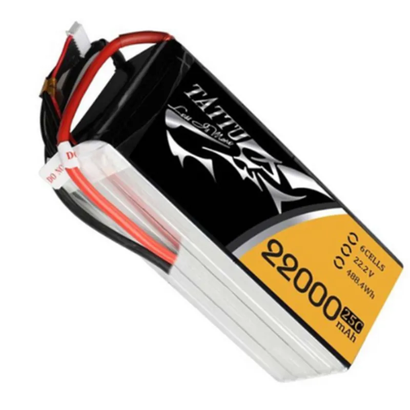 Original Tattu 22000mAh 25C 22.2V 6S1P XT90-S LiPo Battery