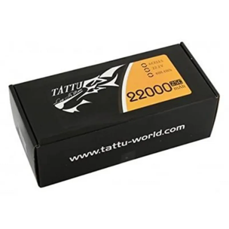 Original Tattu 22000mAh 25C 22.2V 6S1P XT90-S LiPo Battery