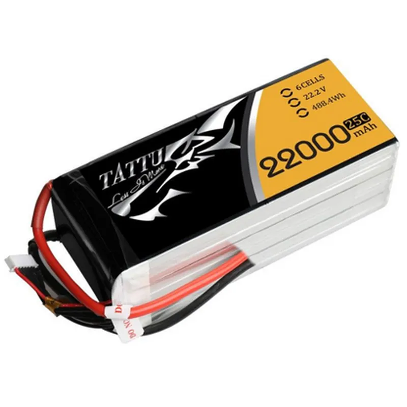 Original Tattu 22000mAh 25C 22.2V 6S1P XT90-S LiPo Battery