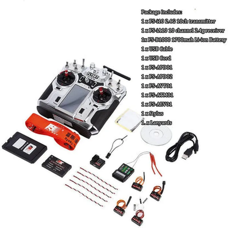 Flysky FS-i10 10CH 2.4GHz AFHDS 2 LCD Transmitter with Receiver