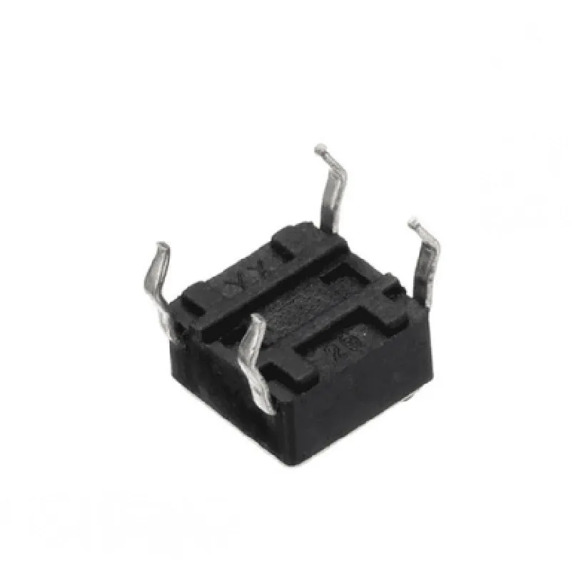 4-Pins DIP Momentary Square Tactile Push Button Switch 10 Pieces - 6x6x5mm