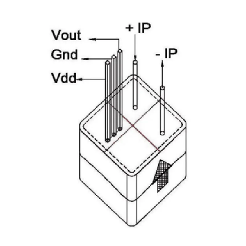 Original WCS2702 Hall Effect based Linear Current Sensor (0-2.0A)