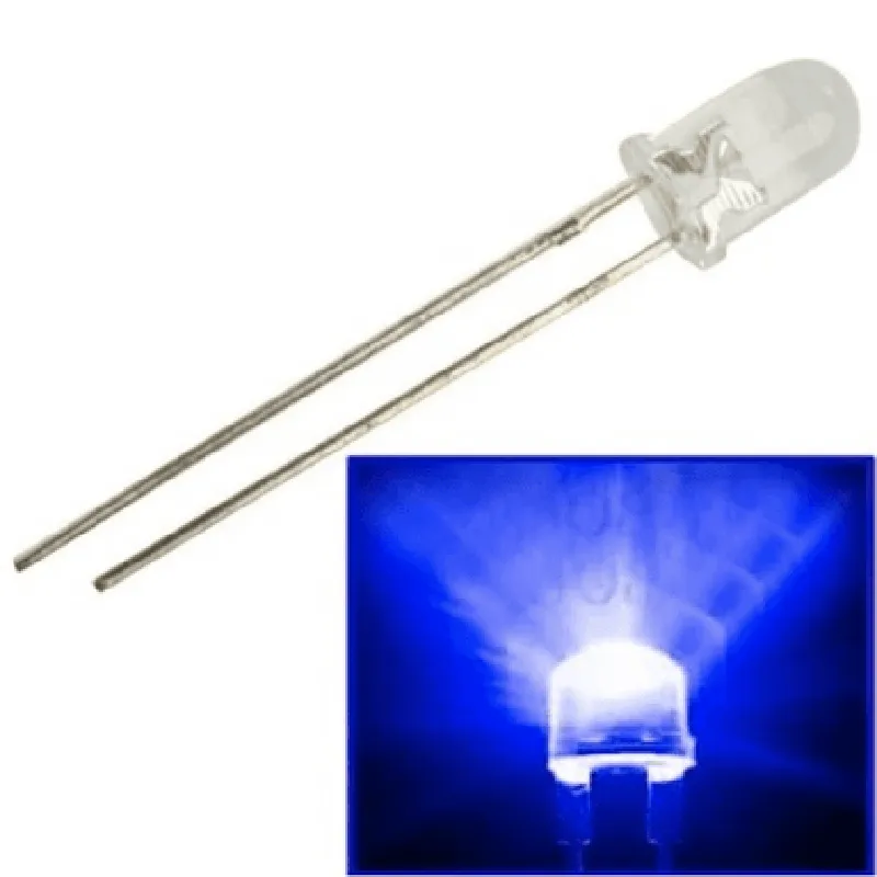 5mm White Blue Led (Pack of 10)