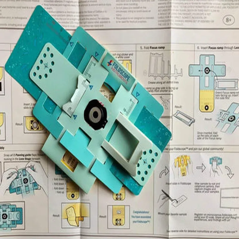 DIY Paper Foldscope Microscope Basic Kit